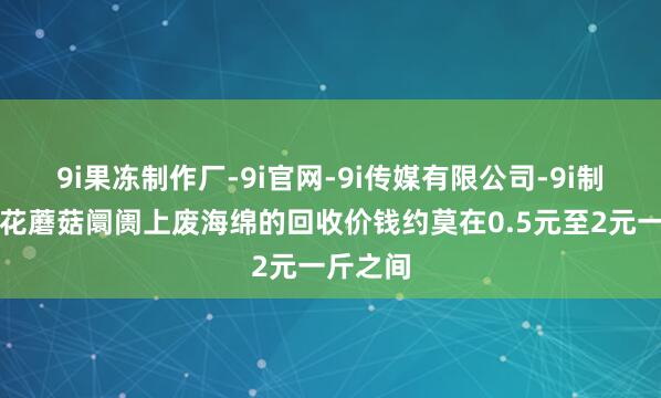 9i果冻制作厂-9i官网-9i传媒有限公司-9i制作厂麻花蘑菇阛阓上废海绵的回收价钱约莫在0.5元至2元一斤之间